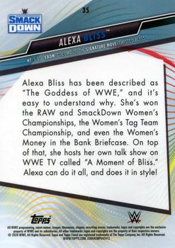 2020 Topps WWE Finest - Blue #35 Alexa Bliss Back