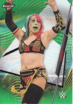 2020 Topps WWE Finest - Green #6 Asuka Front