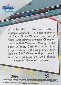 2020 Topps WWE Finest - Green #40 Carmella Back