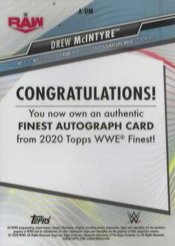 2020 Topps WWE Finest - Finest Autographs #A-DM Drew McIntyre Back