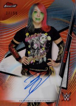 2020 Topps WWE Finest - Finest Autographs Orange #A-AS Asuka Front