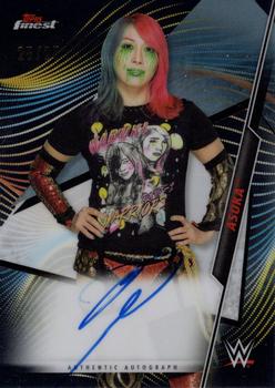 2020 Topps WWE Finest - Finest Autographs Black #A-AS Asuka Front