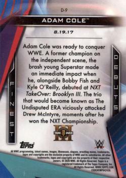 2020 Topps WWE Finest - Finest Debuts #D-9 Adam Cole Back