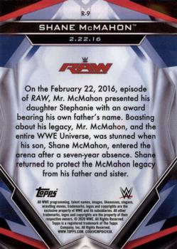 2020 Topps WWE Finest - Finest Returns #R-9 Shane McMahon Back