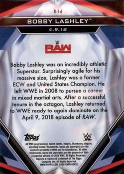2020 Topps WWE Finest - Finest Returns #R-14 Bobby Lashley Back