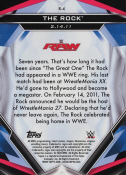 2020 Topps WWE Finest - Finest Returns Gold #R-4 The Rock Back