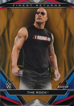 2020 Topps WWE Finest - Finest Returns Gold #R-4 The Rock Front