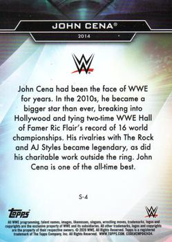 2020 Topps WWE Finest - Decade's Finest Superstars #S-4 John Cena Back