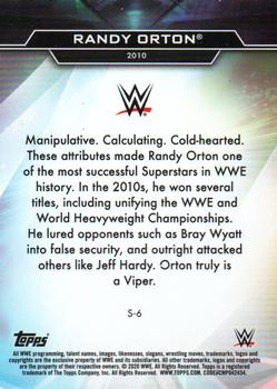 2020 Topps WWE Finest - Decade's Finest Superstars #S-6 Randy Orton Back