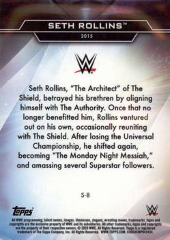 2020 Topps WWE Finest - Decade's Finest Superstars #S-8 Seth Rollins Back