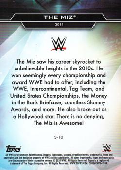 2020 Topps WWE Finest - Decade's Finest Superstars #S-10 The Miz Back