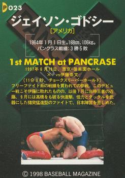1998 Pancrase Hybrid Wrestling #23 Jason Godsey Back