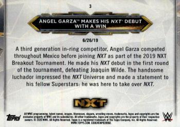 2020 Topps WWE NXT - Bronze #3 Angel Garza Back