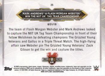 2020 Topps WWE NXT - Bronze #25 Mark Andrews / Flash Morgan Webster Back