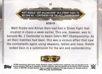 2020 Topps WWE NXT - Bronze #32 Matt Riddle / Killian Dain Back