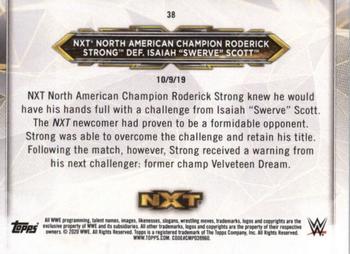 2020 Topps WWE NXT - Bronze #38 Roderick Strong / Isaiah Scott Back