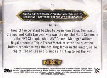 2020 Topps WWE NXT - Bronze #72 Finn Bálor / Tommaso Ciampa / Keith Lee Back