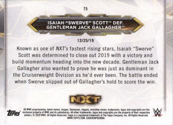 2020 Topps WWE NXT - Bronze #75 Isaiah Scott / Gentleman Jack Gallagher Back