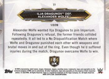 2020 Topps WWE NXT - Bronze #77 Ilja Dragunov / Alexander Wolfe Back