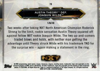 2020 Topps WWE NXT - Bronze #78 Austin Theory / Joaquin Wilde Back