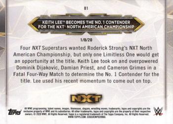 2020 Topps WWE NXT - Bronze #81 Keith Lee Back