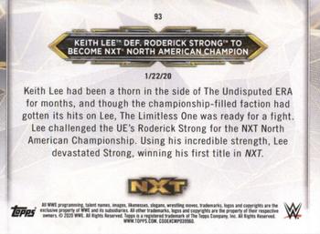 2020 Topps WWE NXT - Bronze #93 Keith Lee / Roderick Strong Back