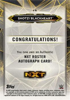 2020 Topps WWE NXT - NXT Roster Autographs #A-BL Shotzi Blackheart Back