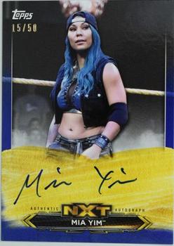 2020 Topps WWE NXT - NXT Roster Autographs Blue #A-MY Mia Yim Front