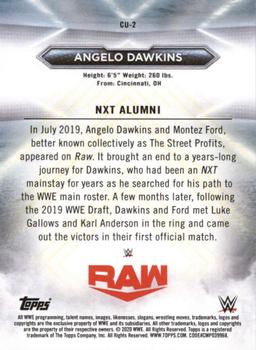2020 Topps WWE NXT - Called Up #CU-2 Angelo Dawkins Back