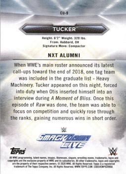 2020 Topps WWE NXT - Called Up #CU-9 Tucker Back