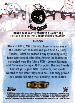 2020 Topps WWE NXT - Johnny Gargano Tribute #JG-1 Johnny Gargano / Tommaso Ciampa Back