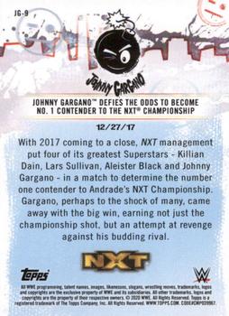 2020 Topps WWE NXT - Johnny Gargano Tribute #JG-9 Johnny Gargano Back