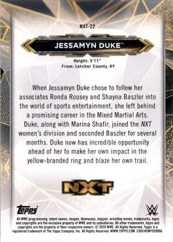 2020 Topps WWE NXT - NXT Roster #NXT-22 Jessamyn Duke Back