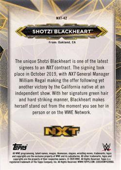 2020 Topps WWE NXT - NXT Roster #NXT-42 Shotzi Blackheart Back