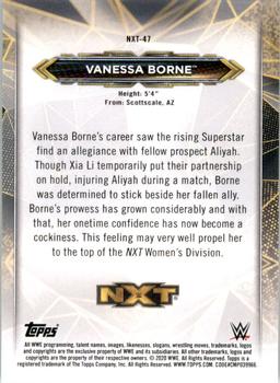 2020 Topps WWE NXT - NXT Roster #NXT-47 Vanessa Borne Back