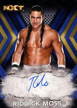 2017 Topps WWE NXT - Autographs Blue #RA-RM Riddick Moss Front