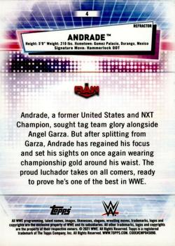2021 Topps Chrome WWE #4 Andrade Back
