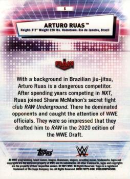 2021 Topps Chrome WWE #6 Arturo Ruas Back
