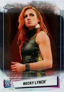 2021 Topps Chrome WWE #8 Becky Lynch Front