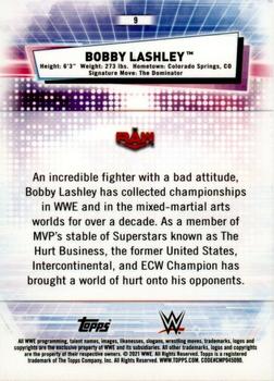 2021 Topps Chrome WWE #9 Bobby Lashley Back