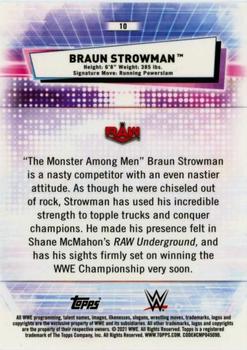 2021 Topps Chrome WWE #10 Braun Strowman Back