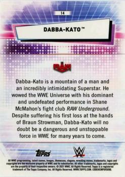 2021 Topps Chrome WWE #14 Dabba-Kato Back