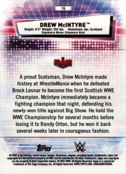 2021 Topps Chrome WWE #16 Drew McIntyre Back