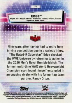 2021 Topps Chrome WWE #19 Edge Back