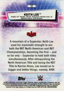 2021 Topps Chrome WWE #23 Keith Lee Back