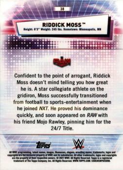 2021 Topps Chrome WWE #38 Riddick Moss Back