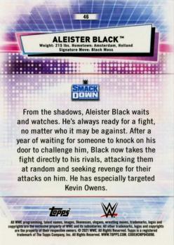 2021 Topps Chrome WWE #46 Aleister Black Back