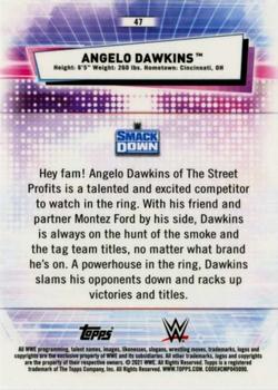 2021 Topps Chrome WWE #47 Angelo Dawkins Back