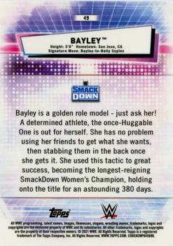 2021 Topps Chrome WWE #49 Bayley Back