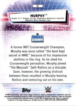 2021 Topps Chrome WWE #61 Murphy Back